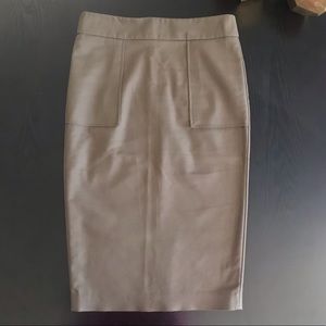 ❤️ Zara taupe Pencil skirt SM
